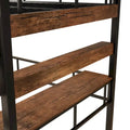 Metal Full Size Loft Bed with Built-in Desk