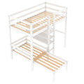 Convertible Twin Loft Bed with L-Shape Desk